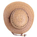 Laurel Palm Leaf Asymmetrical Brim Lattice Crown Sun Hat - Tula Hats Facesaver Hat Tula Hats    
