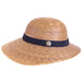 Laurel Palm Leaf Asymmetrical Brim Sun Hat - Tula Hats Facesaver Hat Tula Hats    