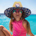 Lifeguard Hat with Multicolor Underbrim for Small Heads - Sunny Dayz™ Petite Hats, Lifeguard Hat - SetarTrading Hats 