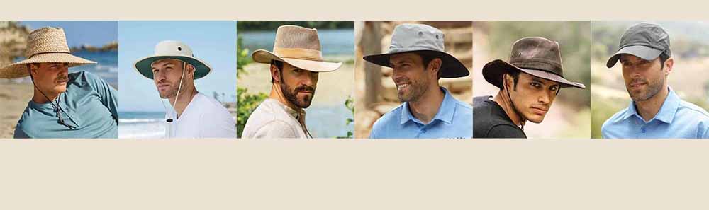 Learn the different men's hat styles names and descriptions from baseball caps, boonies, western hats, lifeguard hats, fedora, safari, outback hat styles