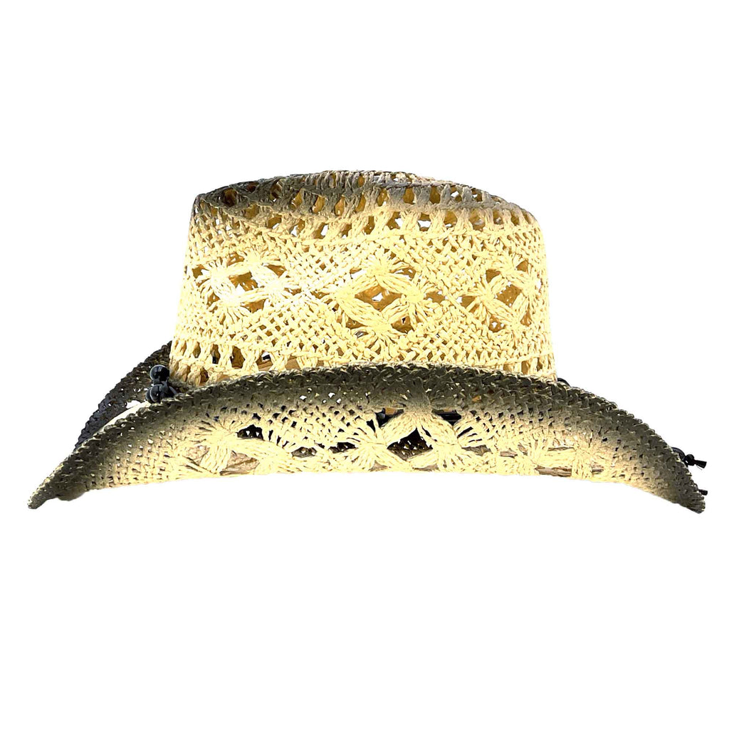 Macrame Band Lace Straw Cowboy Hat - Milani Hats — SetarTrading Hats