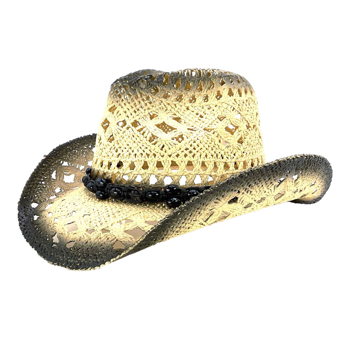 Macrame Band Lace Straw Cowboy Hat - Milani Hats — SetarTrading Hats