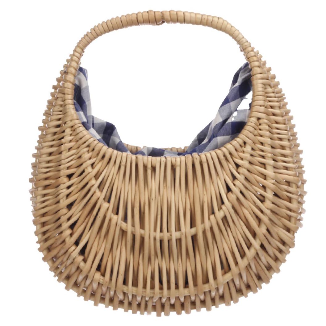 Maisel Rattan Satchel with Checkered Lining - Cappelli Straworld Bags Cappelli Straworld BAG1216 Tan