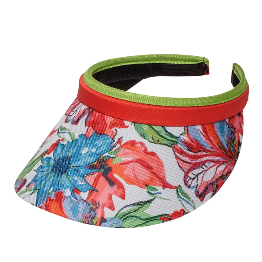 Margaritaville Urban Bleu Clip On Sun Visor - GloveIt® Golf Hats Visor Cap GloveIt VC433 Red