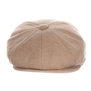 Melton Wool Blend Newsboy Cap - Scala Hats Flat Cap Scala Hats