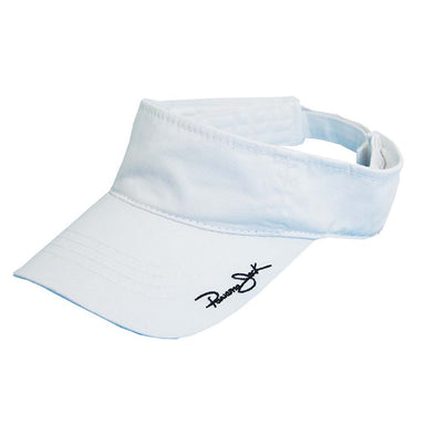 Men's Cotton Visor with Velcro® Backstrap - Panama Jack Hats Visor Cap Panama Jack Hats PJ13-WHT White OS 