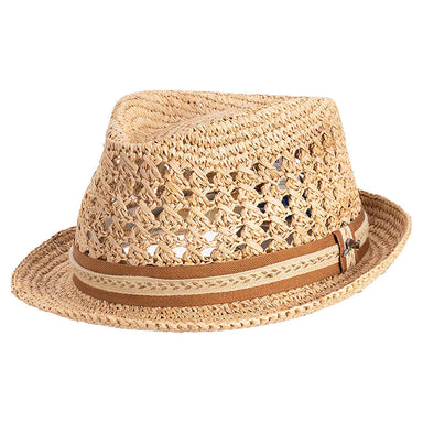 Men's Crocheted Toyo Fedora Hat - Tommy Bahama Hats — SetarTrading