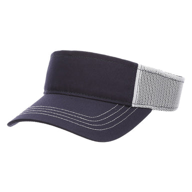 Men's Lightweight Golf Sun Visor - DPC Outdoor Design Visor Cap Dorfman Hat Co. V331-NAV Navy
