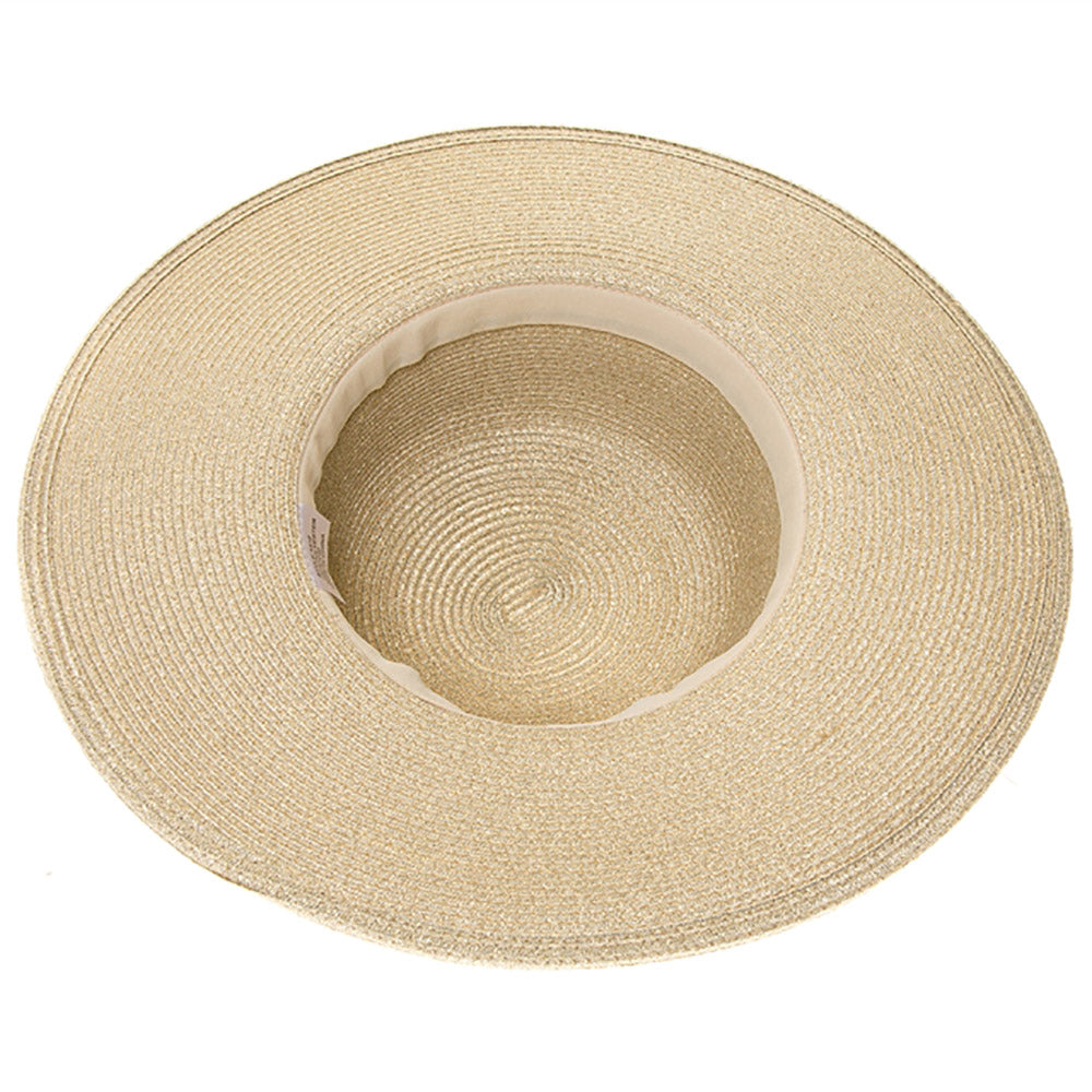 Metallic Shimmer Wide Brim Sun Hat - Sun 'N' Sand Hats