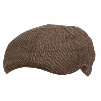 Nail Head Wool Blend Ivy Cap - Stetson Hats Flat Cap Stetson Hats STW307-BRN3 Brown Large 