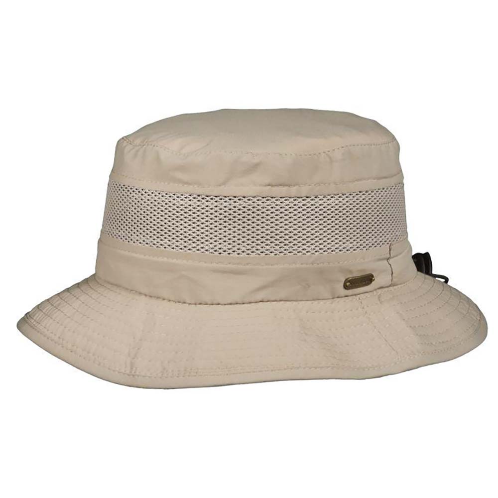 No Fly Zone Fishing Hat - Stetson® Hats Bucket Hat Stetson Hats stc199NTL Khaki Large (23.25") 