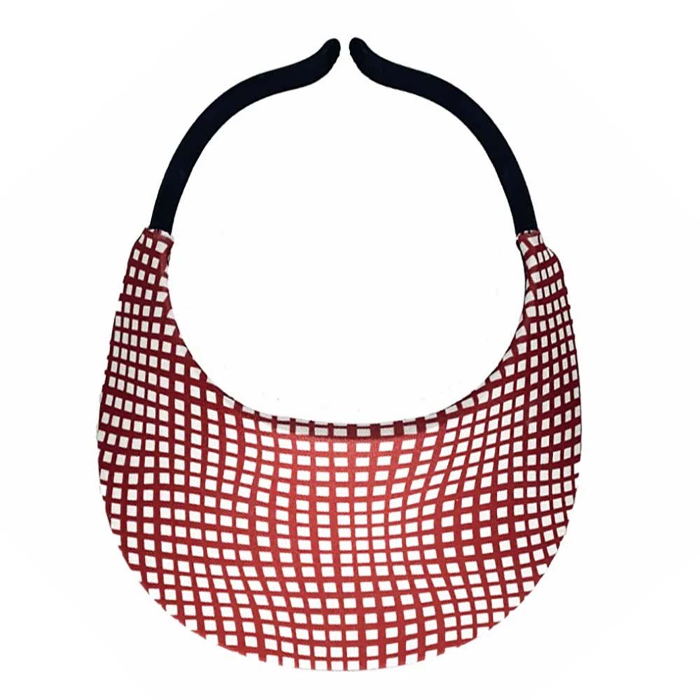 No Headache® Originals Round Brim Clip On Sun Visor Wavy Pattern ...