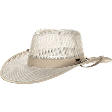 No Fly Zone Mesh Brim Safari Hat - Stetson and Scala Hats Safari Hat Stetson Hats NFZ198-KAKI2 Scala Hats Khaki M (22 3/5")