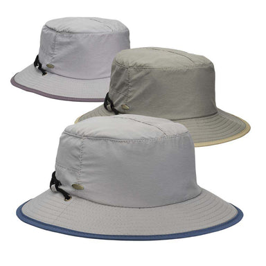Petite Nylon Bucket Hat with Chin Cord - Scala Hats Trail Hat Scala Hats