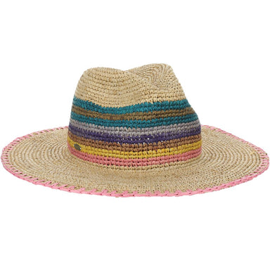 Packable Hand Crocheted Raffia Safari Hat - Scala Hats Safari Hat Scala Hats LR774OS Natural