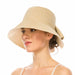 Packable, Washable Straw Sun Hat with Bow - Boardwalk Style, Wide Brim Hat - SetarTrading Hats 