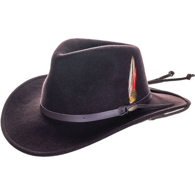 Packable Water Repellent Wool Felt Outback Hat, Small to 3XL - Scala Hats Safari Hat Scala Hats