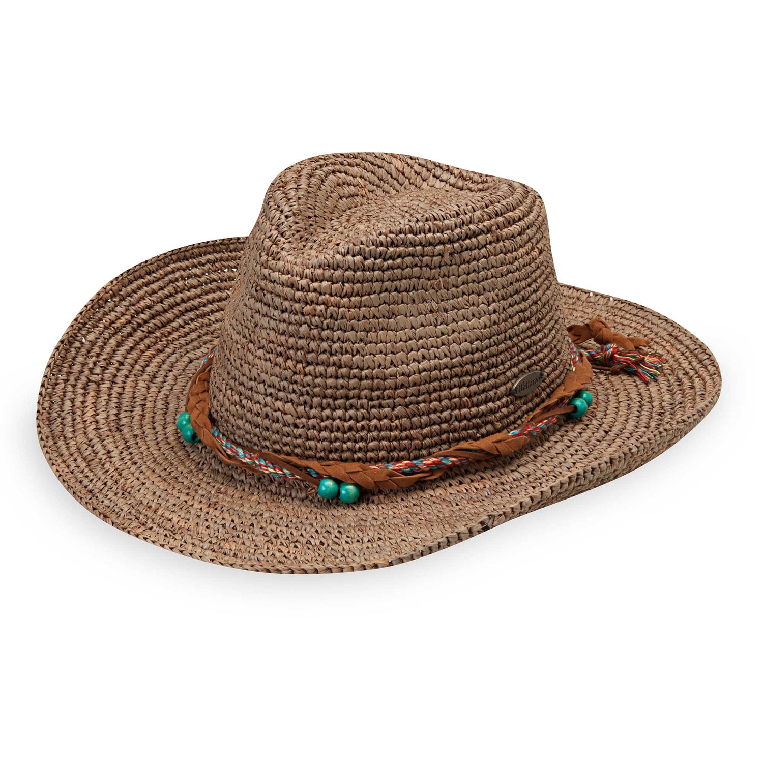 Petite Catalina Cowboy Raffia Hat - Wallaroo Hats Cowboy Hat Wallaroo Hats PCCOW-MUSH Mushroom Small (56 cm) 