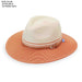 Petite Kristy Fedora Hat - Wallaroo Hats for Small Heads Safari Hat Wallaroo Hats PKRISTCO Ivory/Coral Small (55 cm) 