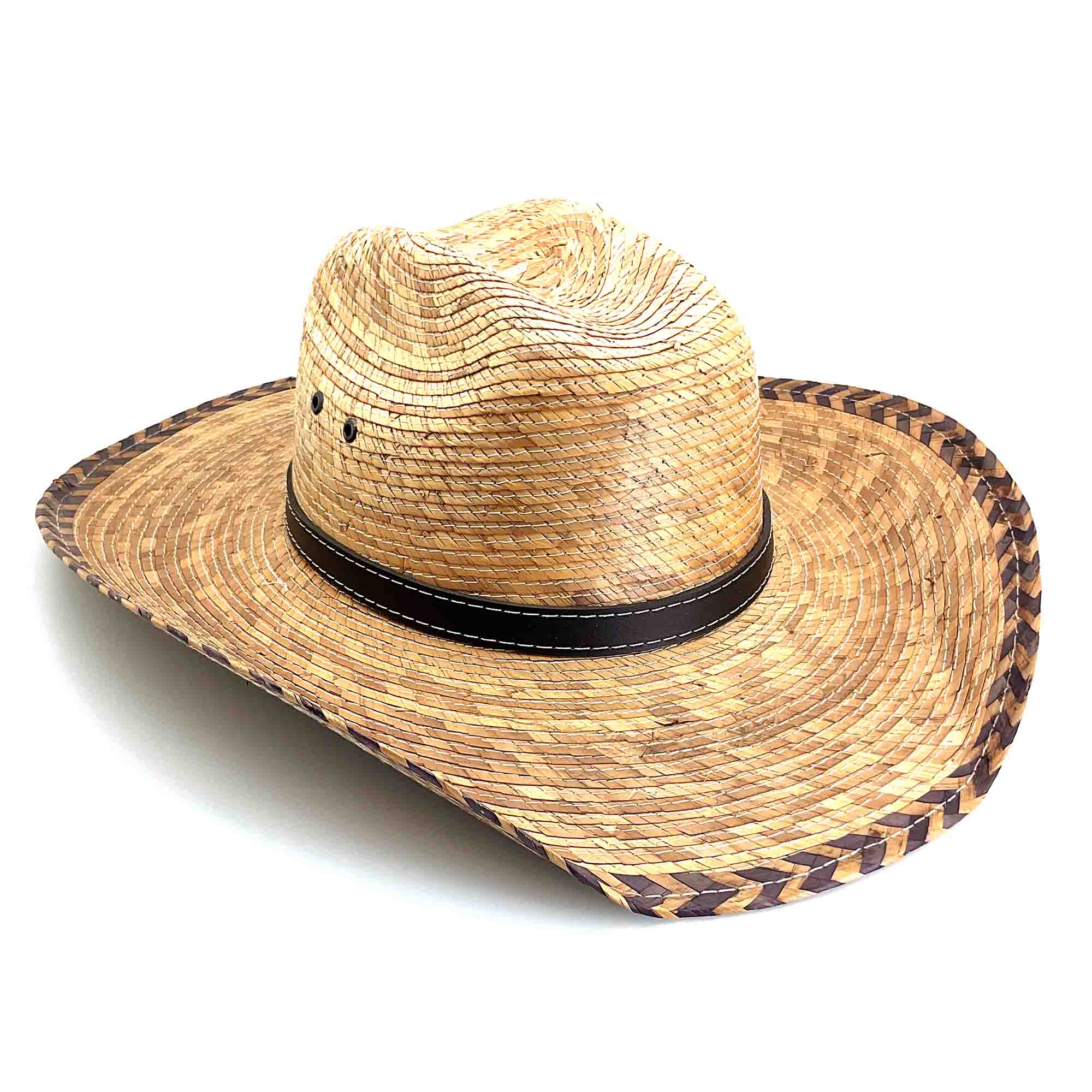 Palm Leaf Cowboy Hat, Country Hat, Straw Western Hat, Unisex Hats