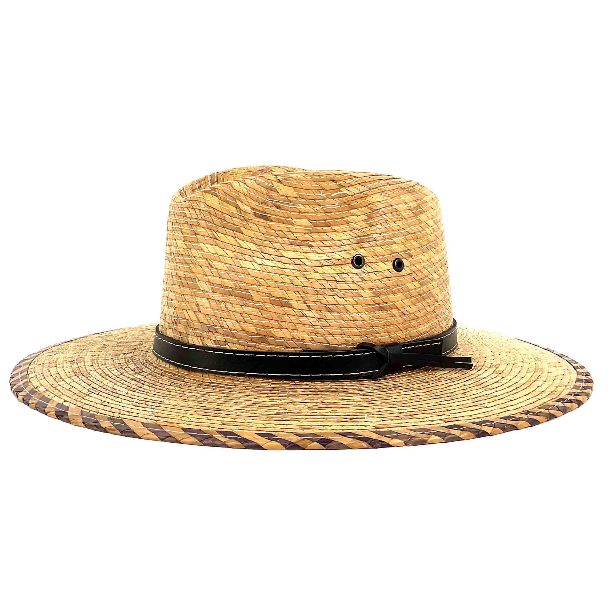 Petite Palm Leaf Safari Hat - Rustic Palm Leaf Hats Safari Hat Boardwalk Style Hats