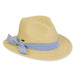 Petite Safari Hat with Denim Tie for Small Heads - Sunny Dayz™ Safari Hat Sun N Sand Hats HK508 Natural Small (54 cm)