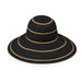 Savannah Wide Brim Sun Hat - Wallaroo Hats Wide Brim Hat Wallaroo Hats SAV-BC Black OS (58 cm) 