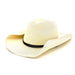 Petite Size Straw Cowboy Hat with Chin Cord - Boardwalk Style Cowboy Hat Boardwalk Style Hats DA2958-IVO Ivory Small (55 cm) 