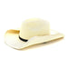 Petite Size Straw Cowboy Hat with Chin Cord - Boardwalk Style Cowboy Hat Boardwalk Style Hats    