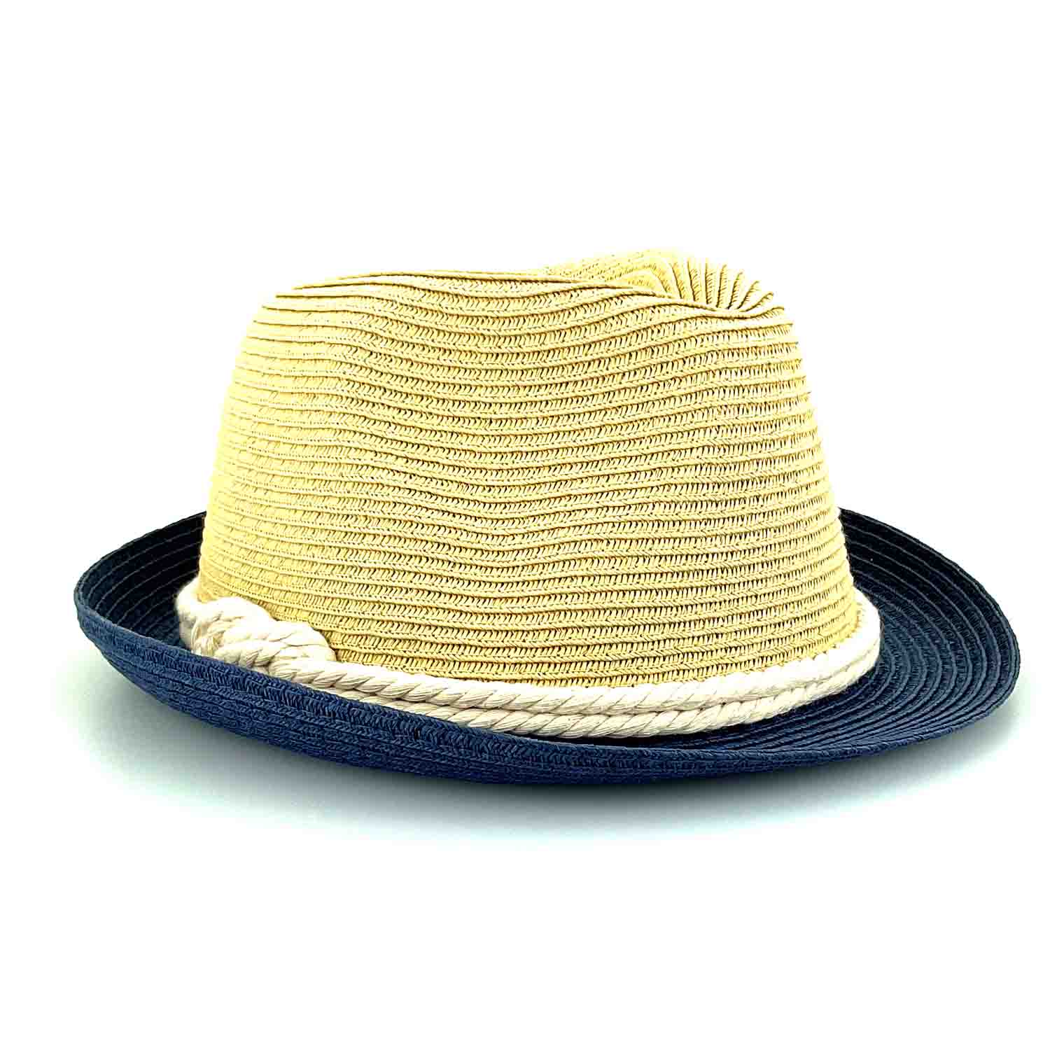 Petite Size Straw Fedora Hat with Rope Tie - Sunny Dayz™