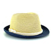 Petite Size Straw Fedora Hat with Rope Tie - Sunny Dayz™ Fedora Hat Sun N Sand Hats    