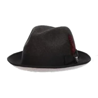 ProvatoKnit Fedora with Contrast Underbrim - Stacy Adams Hats Fedora Hat Stacy Adams Hats SAW709-BLK4 Black X-Large (61 cm) 