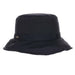 Puffer Rain Hat with Adjustable Toggle - Scala Hats Bucket Hat Scala Hats LW798-BLK Black OS 