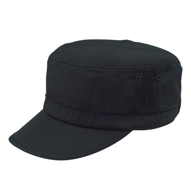 Recycled PET Eco-Polycotton Cadet Cap - MegaCap Inc. Cap MegaCI MC9056-BLK Black OS