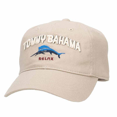 Relaxer TB Marlin Embroidered Men's Cotton Baseball Cap - Tommy Bahama Hats Cap Tommy Bahama Hats TBC22-PUTTY Putty  