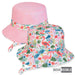Reversible Flamingo Print & Pink Cotton Petite Bucket Hat - Sunny Dayz® Bucket Hat Sun N Sand Hats