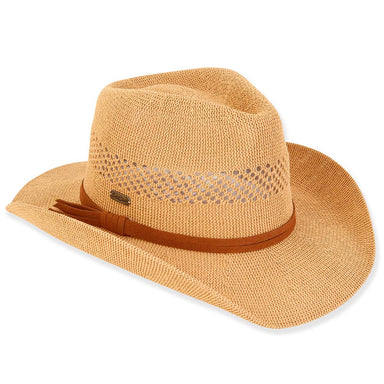 River Knit Western Hat Tassel Band - Sun 'N' Sand Hats Cowboy Hat Sun N Sand Hats HH3147B Natural OS (58 cm)