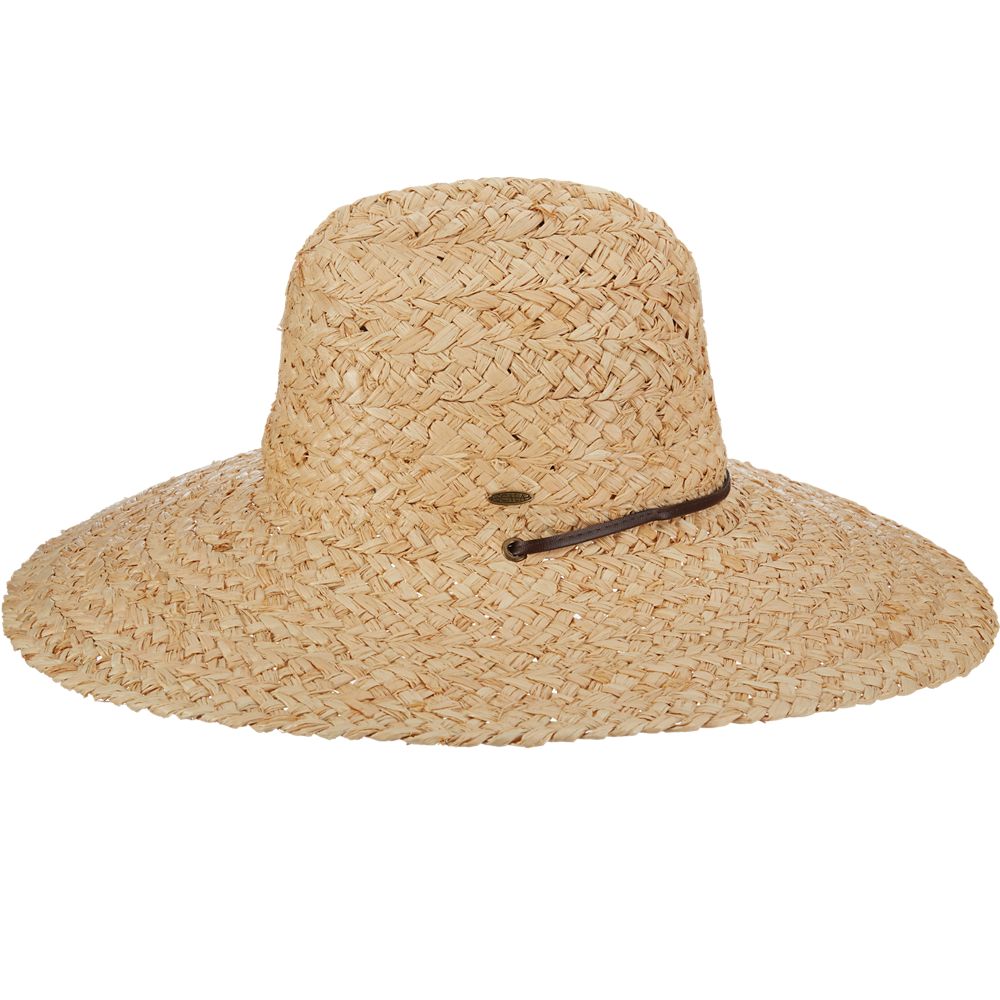 Rough Braid Raffia Lifeguard Hat - Scala Hats Lifeguard Hat Scala Hats