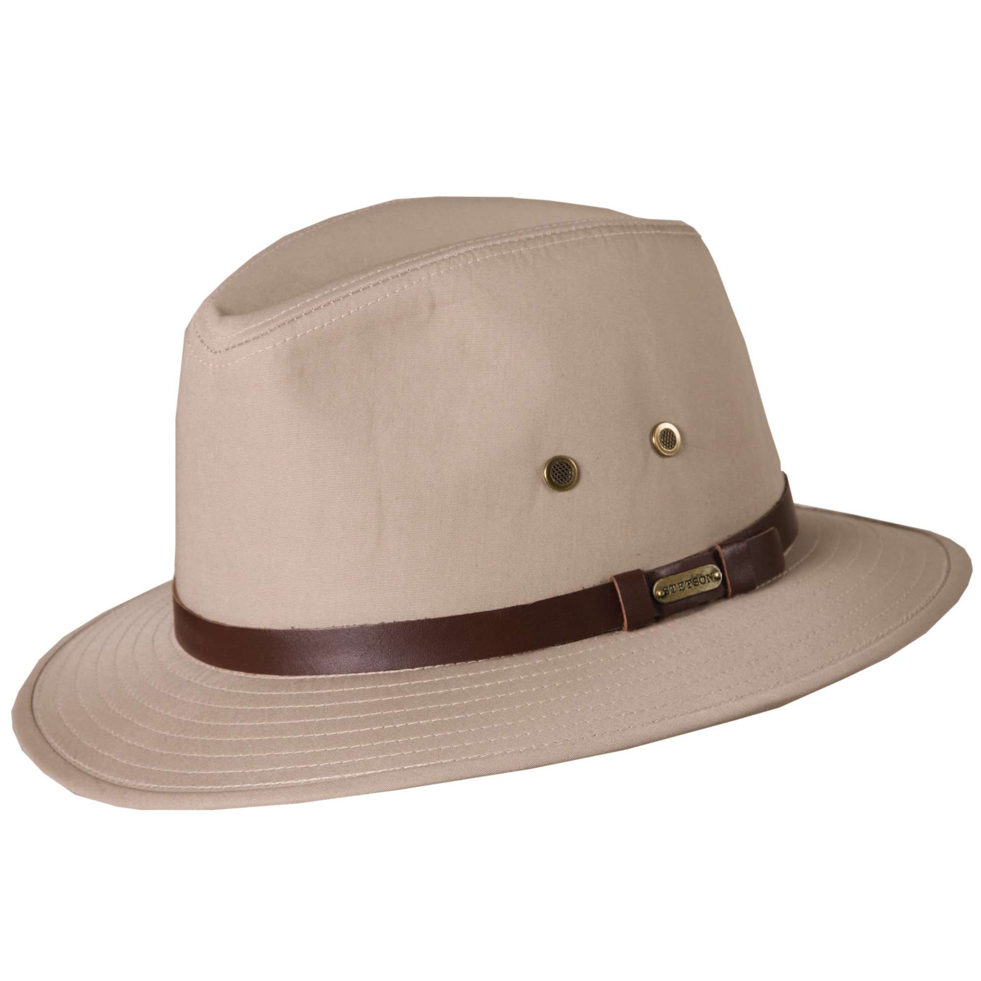 Men's Safari Style Rain Hat - Stetson Hats Safari Hat Stetson Hats STC61-KAKI3 Khaki Large 