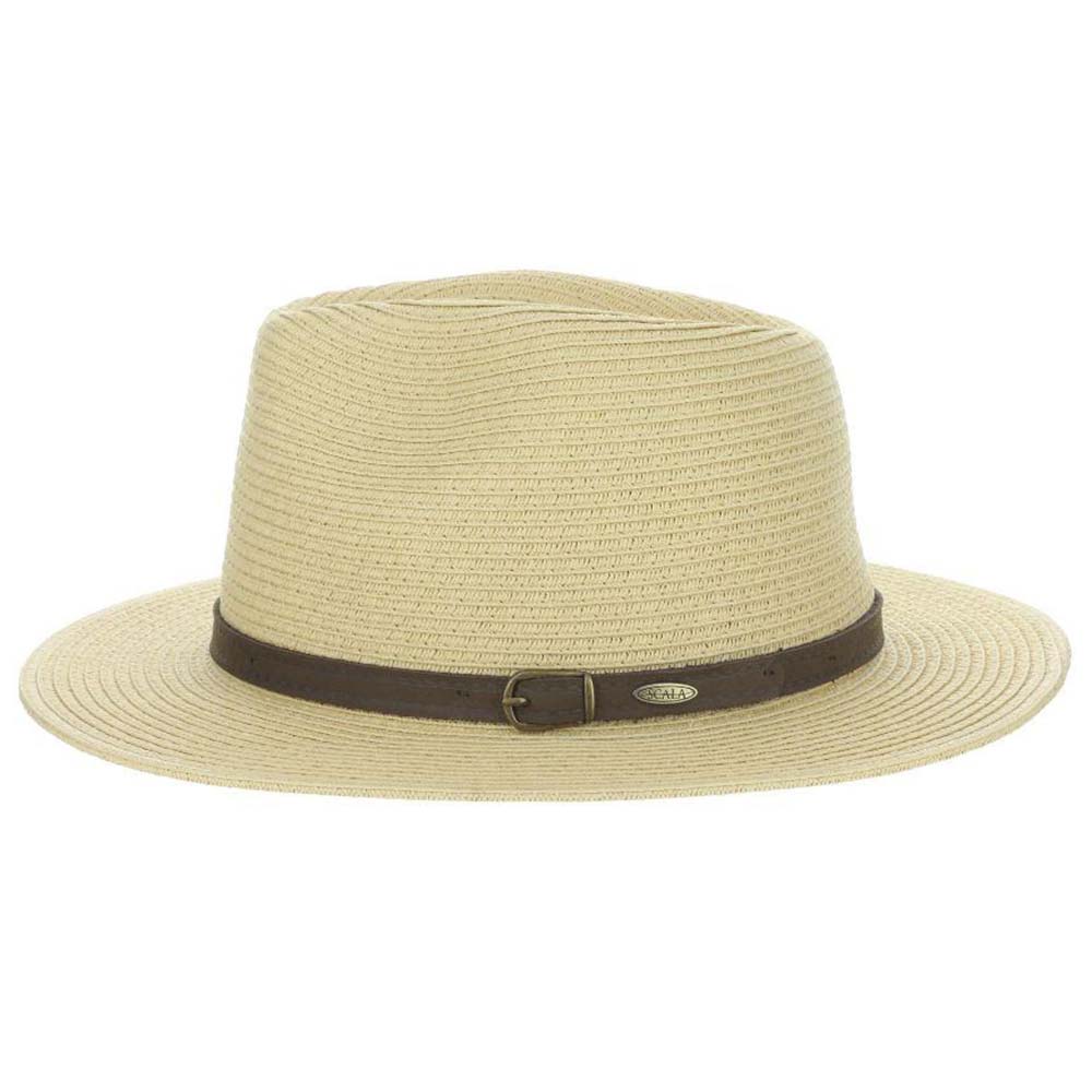 Safari Hat with Leather Belt - Scala Hats for Men Safari Hat Scala Hats MS269-NAT3 Natural Large 