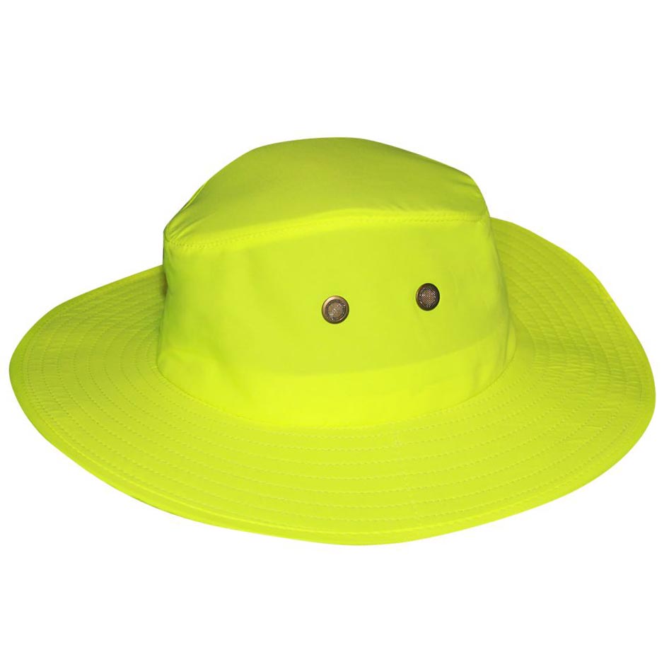 Safety Colors Dimensional Brim Bucket Hat - DPC Outdoor Headwear Bucket Hat Dorfman Hat Co. EV101-YELLOW2 Yellow M
