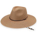 Sanibel Wide Brim Safari Hat with Chin Cord - Wallaroo Hats Safari Hat Wallaroo Hats SANI-CA Camel M/L (58 cm) 