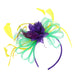 Satin Floral Fascinator Headband - Sophia Collection Fascinator Something Special LA hth2309ma Mardi Gras  
