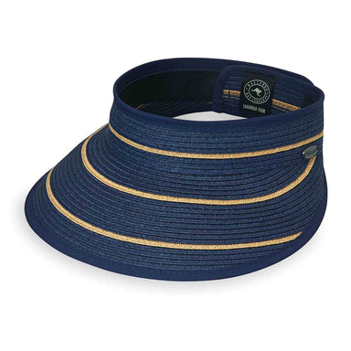 Savannah Visor Hat - Wallaroo Hats Visor Cap Wallaroo Hats SAVVIS-NY Navy OS 