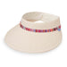 Sedona Sun Visor Hat - Wallaroo Hats Visor Cap Wallaroo Hats SEDVIS-NA Natural OS 