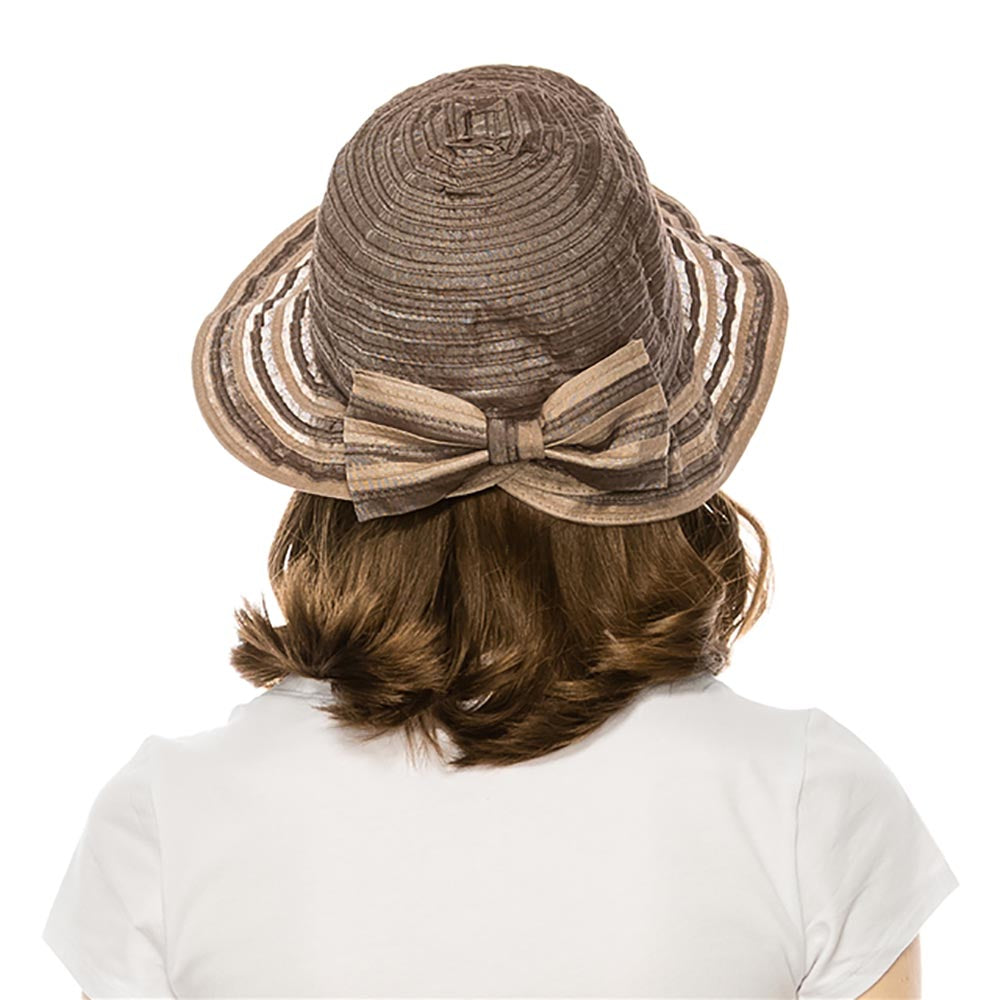 Sheer Ribbon Cloche Hat - Stylish Lightweight Women display picture 2