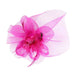 Silk Flower Center Tulle Fascinator - Something Special Fascinator Something Special LA HTH2723FU Fuchsia  