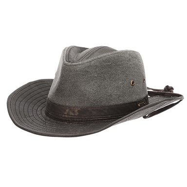 Skyebar Cloth Safari Hat with Camo Band - Stetson Hats Safari Hat Stetson Hats    