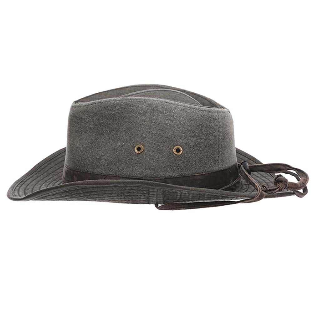 Skyebar Cloth Safari Hat with Camo Band - Stetson Hats Tan / X-Large