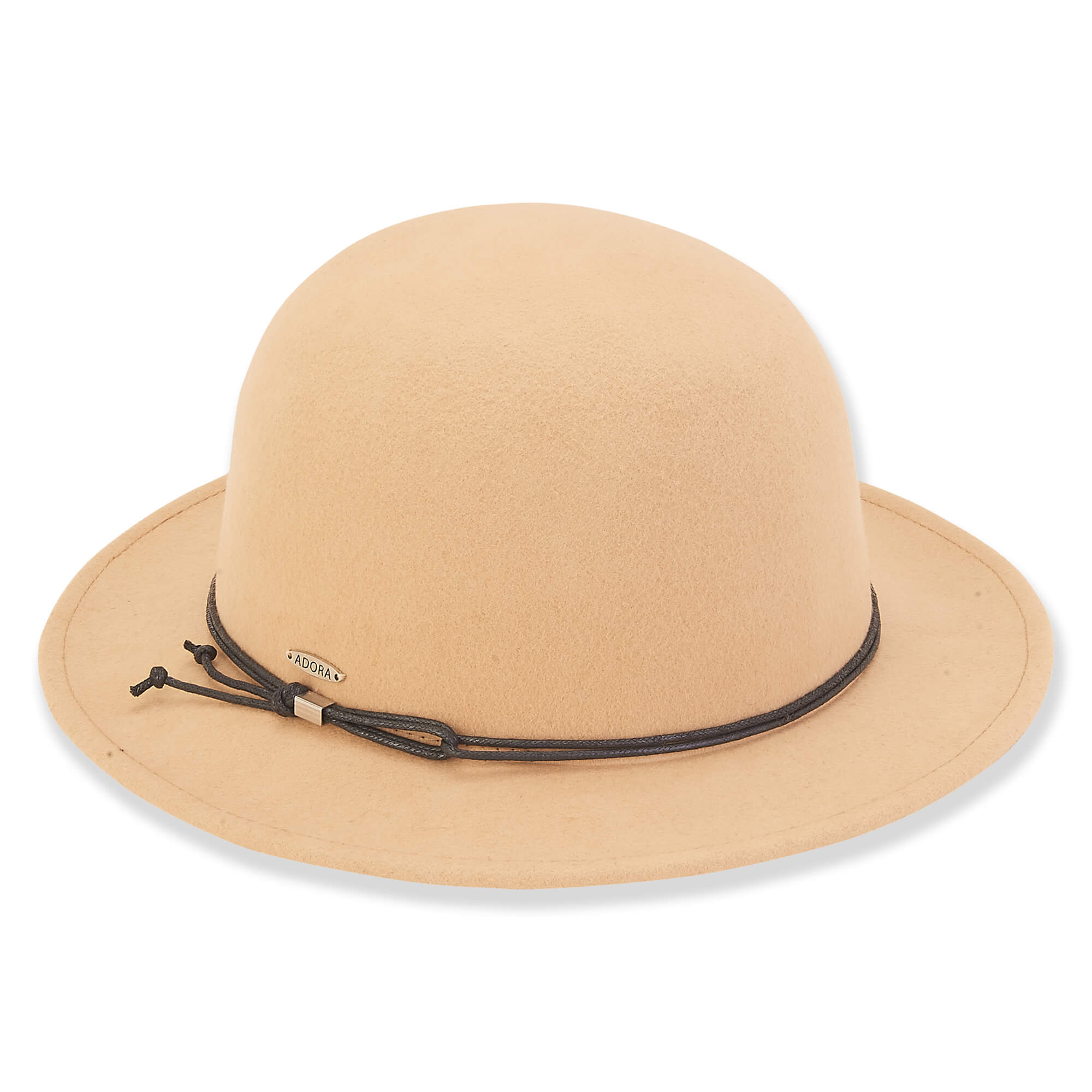 Small Brim Wool Felt Boater Hat - Adora® Hats